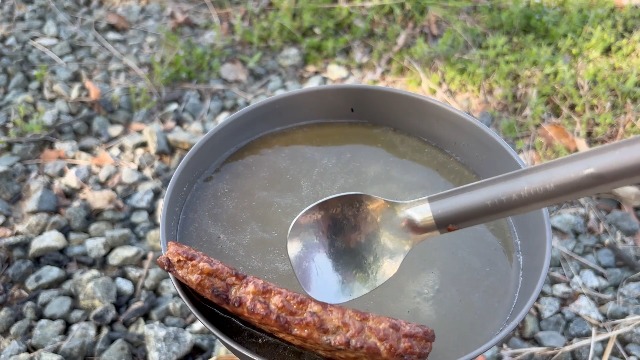 TOAKS Titanium Frying Pan With Foldable Handle – 145mm Lightweight Camping Cookware - View #3