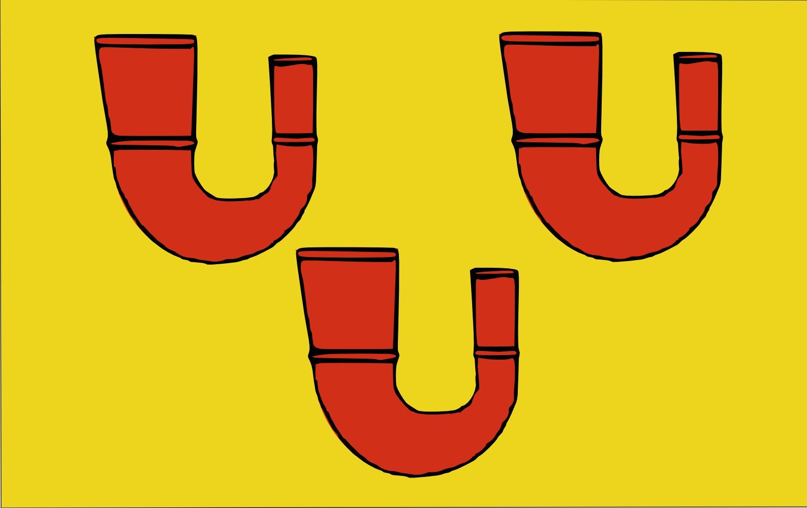 Drapeau Perwijs Perwez de qualité supérieure en version paysage