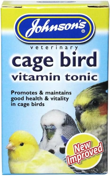 Johnsons Veterinary Products 6 x Johnson's Caged Bird Vitamin Tonic 15ml, clear