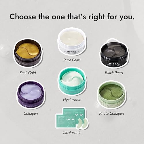 Miniatura 8 de MIZON Máscara de parche de gel para ojos de perla, máscara de tratamiento de ojos que reduce las arrugas y la hinchazón, tratamiento de ojeras,
