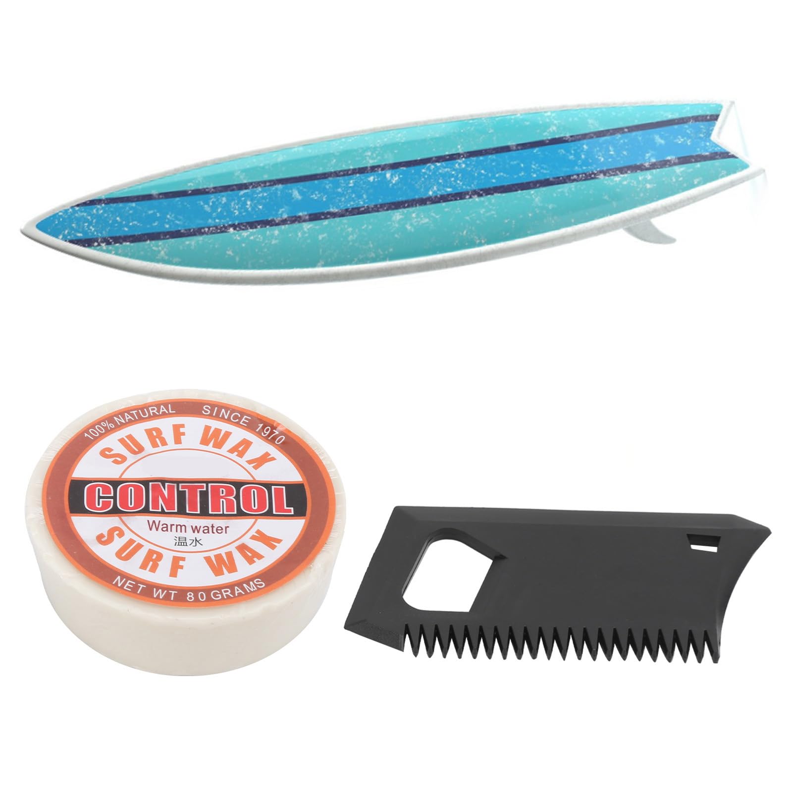 Accessorio per tavola da Surf in paraffina Portatile Antiscivolo Skateborad Wax con Pettine per Cera