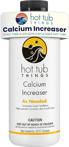 Hot Tub Things Aumento de calcio, potenciador líquido de dureza del agua de spa para bañera de hidromasaje y spa, apoya la longevidad del equipo,