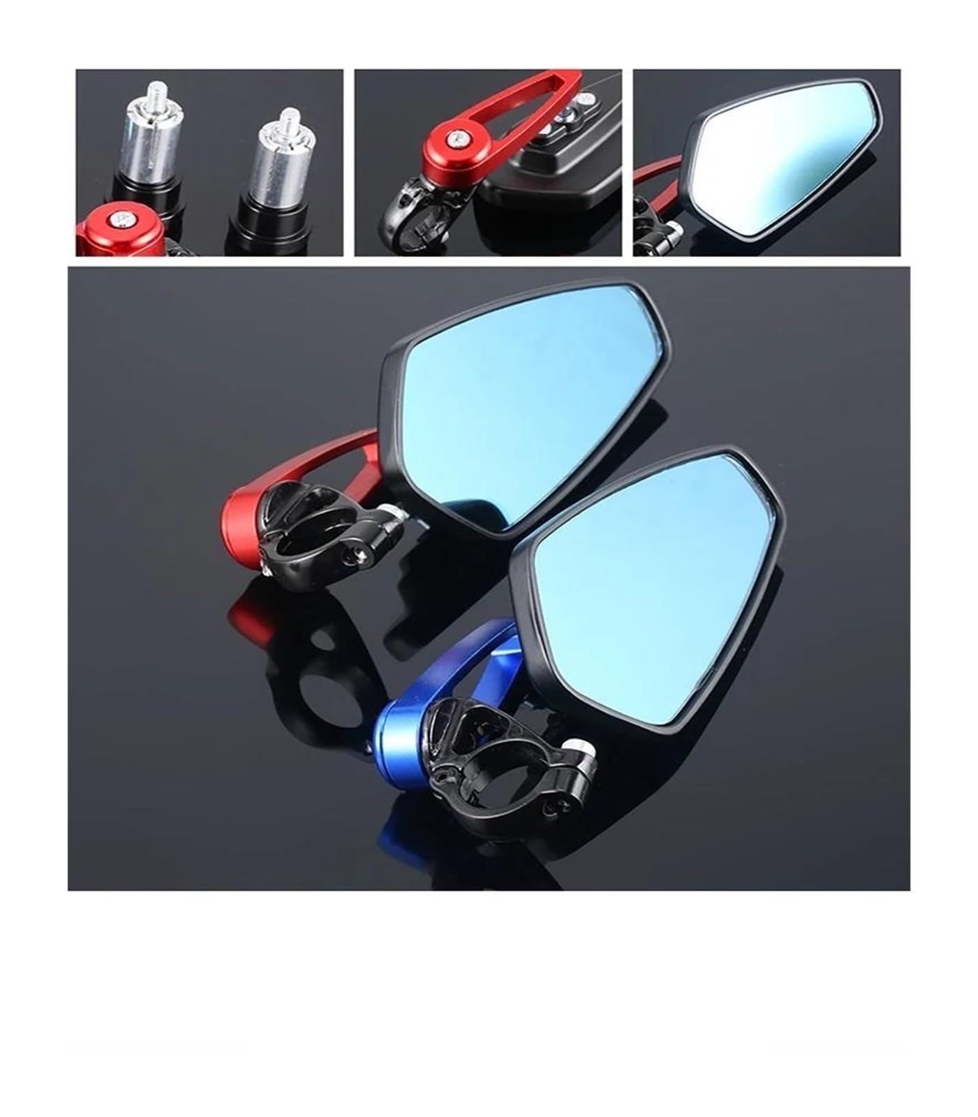składane lusterka wsteczne Do Z800 Ex650 Do Vulcan 900 Er5 Do Kle 500 Do Vulcan 800 Do 300 Lusterko motocyklowe 22 mm Lusterka boczne na kierownicę(1)