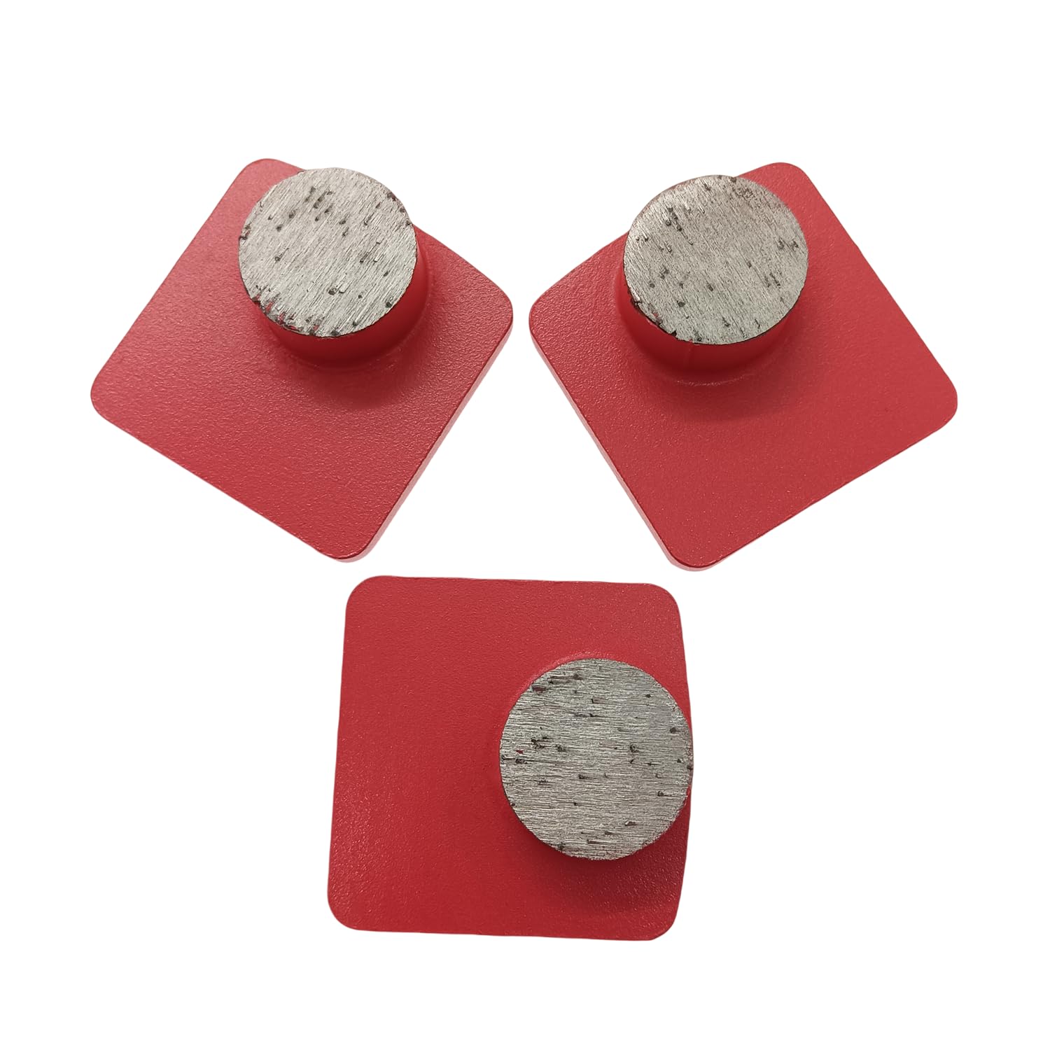 Redi-Lock Concrete Floor Preparation Disc, Diamond Metal Grinding Shoes, Single Round Segs Compatible for Husqvarna Grinder, 30/40 Grit Soft Bond,