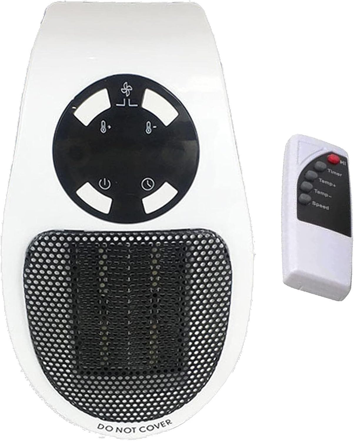 Plug in Space Heater 500W Plug in Smart Heater with Adjustable