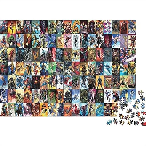 Marvel Comics Avengers 1000 Piece Jigsaw Puzzle | animation Sustainable Puzzle | Premium 100% Recycled Board | Great Gift for Adults And Children | 1000pcs (75x50cm) Cover