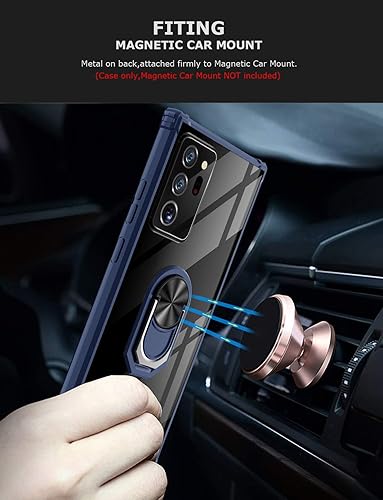 Miniatura 4 de Funda con función atril para Samsung Galaxy Note 20 Ultra, funda transparente de protección contra caídas para Galaxy Note 20 Ultra, carcasa delgada