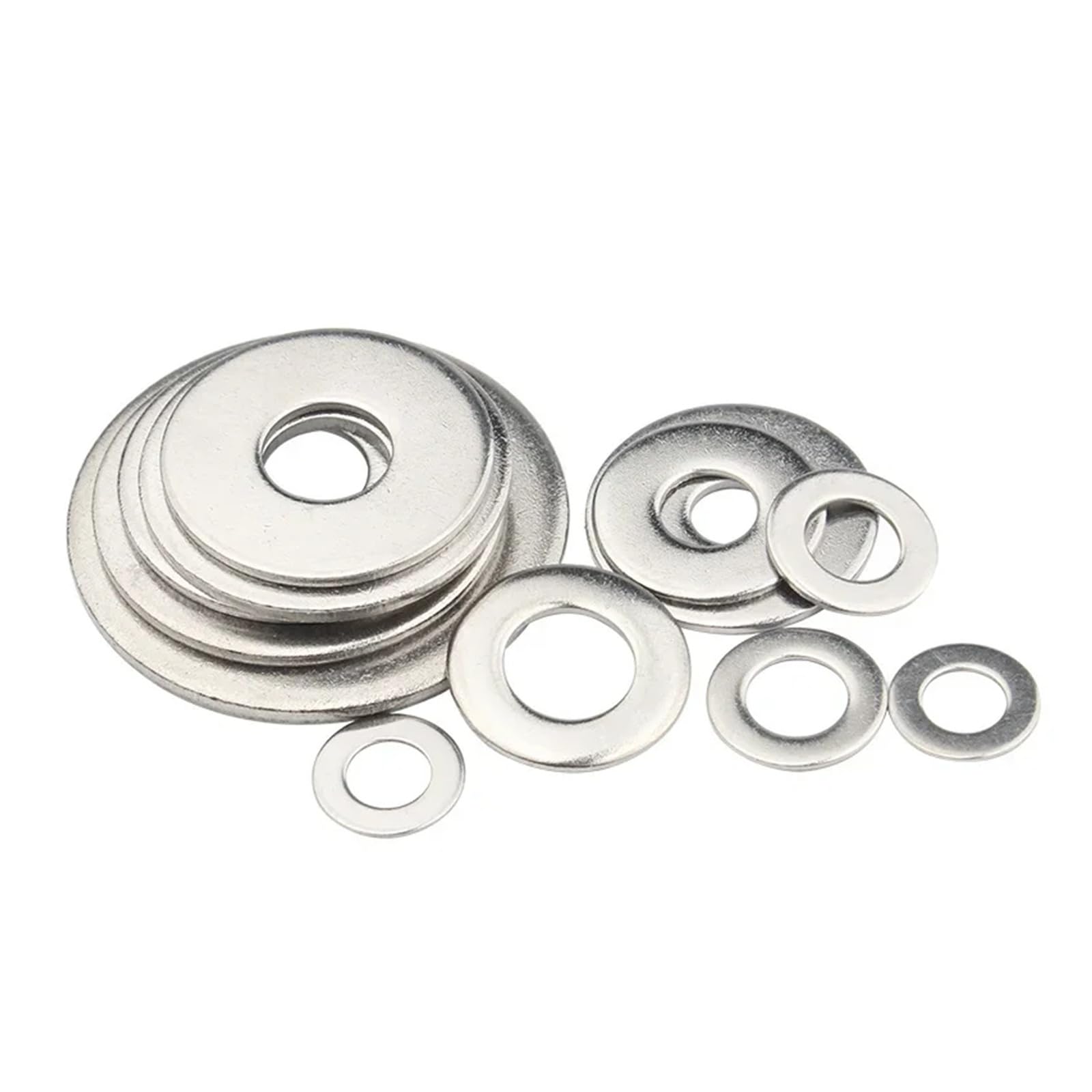 10/30 Stück verzinkter Stahl, flache Unterlegscheiben, O-Ring, Unterlegscheiben, Dichtung, feste Dichtung, flache Dichtung, Abstandshalter, Kit M3 M4 M5 M6 M8 M10 M12(M10x30x2.5,30Pcs)