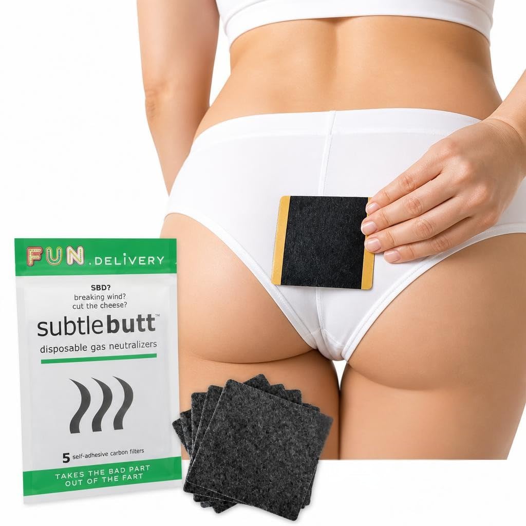 FASHION FIRST AID: Subtle Butt: neutralizator gazowy przeciwko bombom fornirowanym i nieprzyjemnym wzdęciom z technologią aktywnego węgla