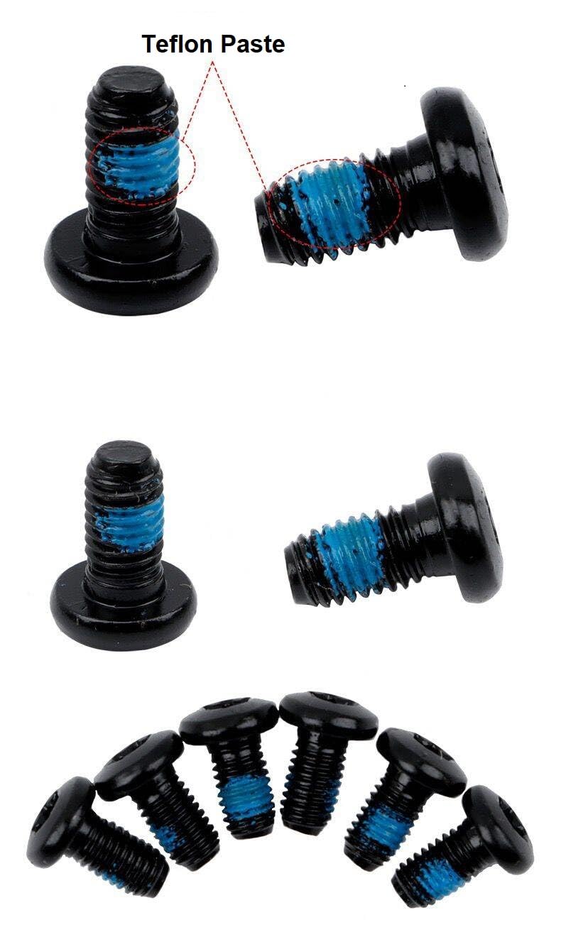 24 Pcs Bicycle Disc Brake Bolts M5x10mm MTB Rotor Bolts Black Bicycle Rotor Screws Disc Rotor Bolts with 1 Pcs T25 Torx Wrench L for Road Bike Mountain Bike - Image 4