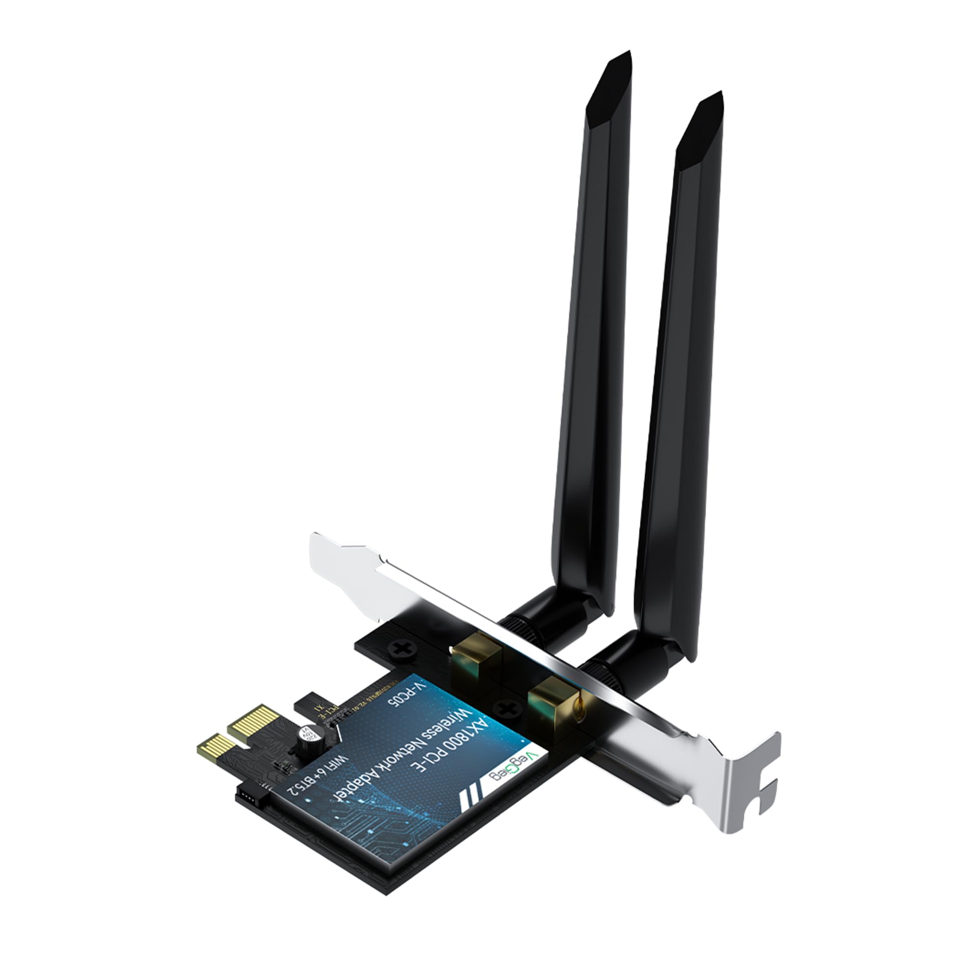 AX1800 Wi-Fi 6 Alıcı ve Bluetooth 5.2 Adaptör 5DB Dual Anten PCIe Wifi Ağ Kartı