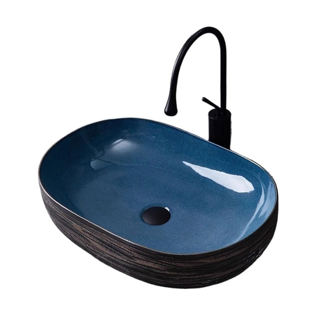 Miroooo B Athroom Countertop Vessel Sink Ceramic Asin Art Wash Homestay Athroom Single Home Athroom Sinks