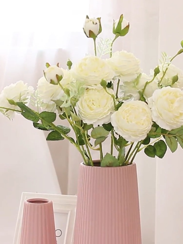 Qianly Bodenvase Im Minimalistischen Design - Bruchsichere Deko-Vase Für Wohnzimmer Und Café