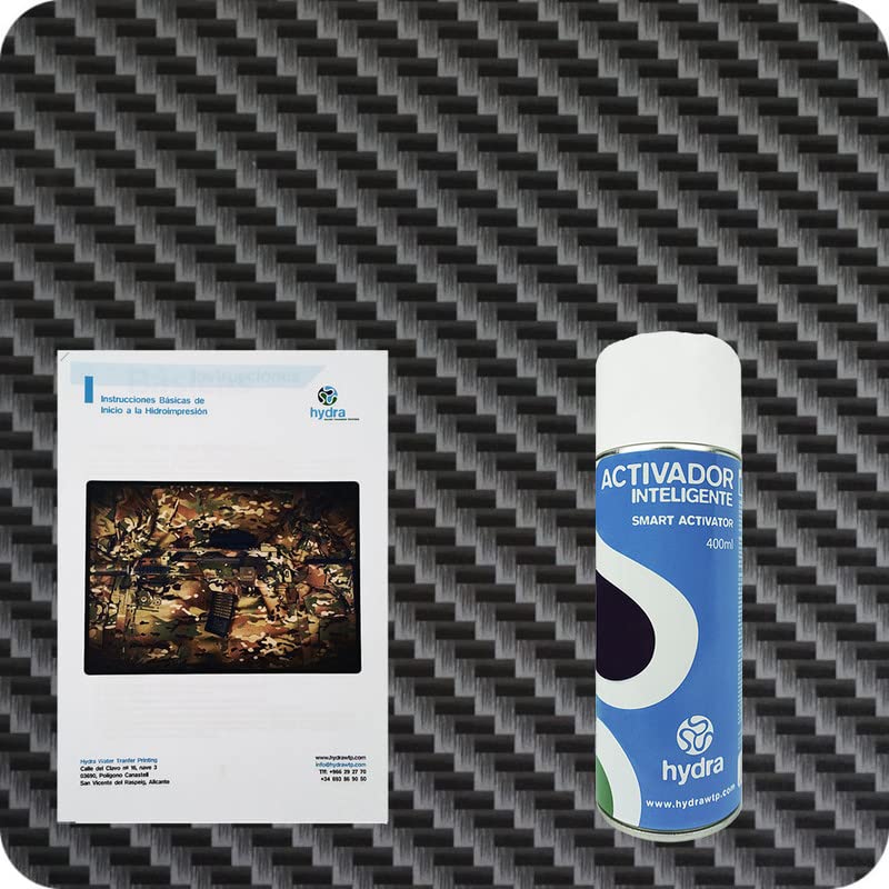Basic Hydro Dipping Kit Hydro dip Kit Hydrographics Kit : 1 Smart Water Transfer Printing Activator Spray 400 ml + Basic User`s Guide + Hydrographic Film. Size: Width: 1' 8". Lenght: 26' 2" (HFC-010)