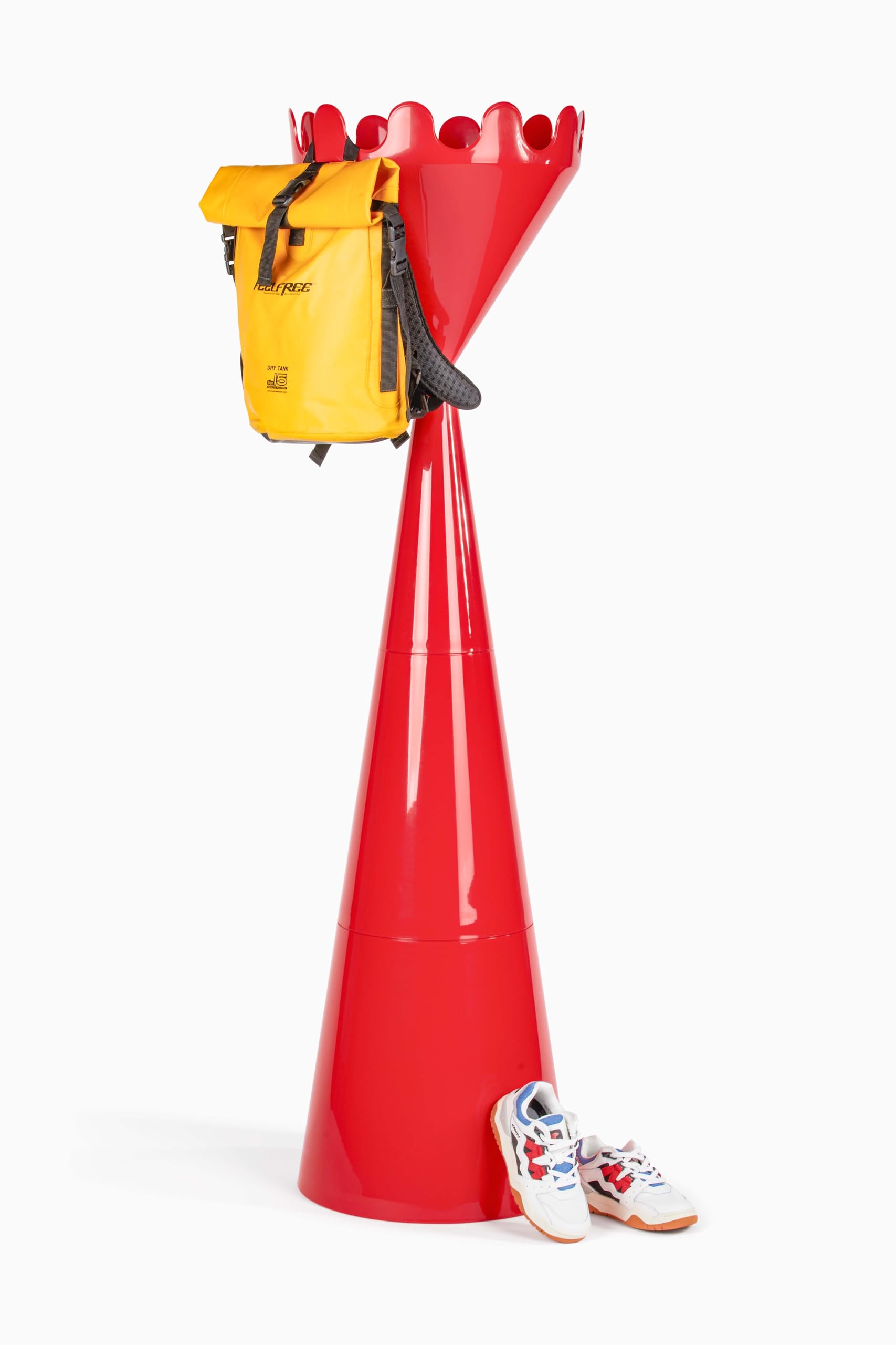 SCACCO MATTO ROSSO Appendiabiti da terra by Servettocose