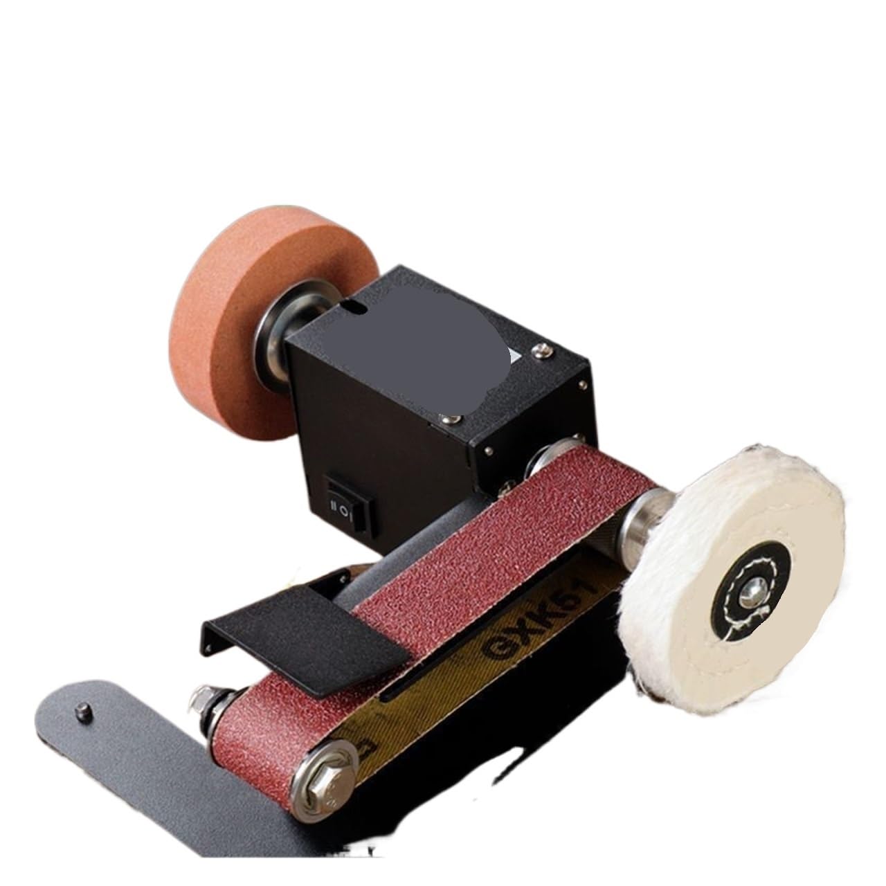 Csdasw 1 Household Knife Sharpener Small Sanding Belt Machine Mini Electric Polishing Machine Knife Sharpening Desktop Sandpaper Belt Grinding Jewellery Diy(250)