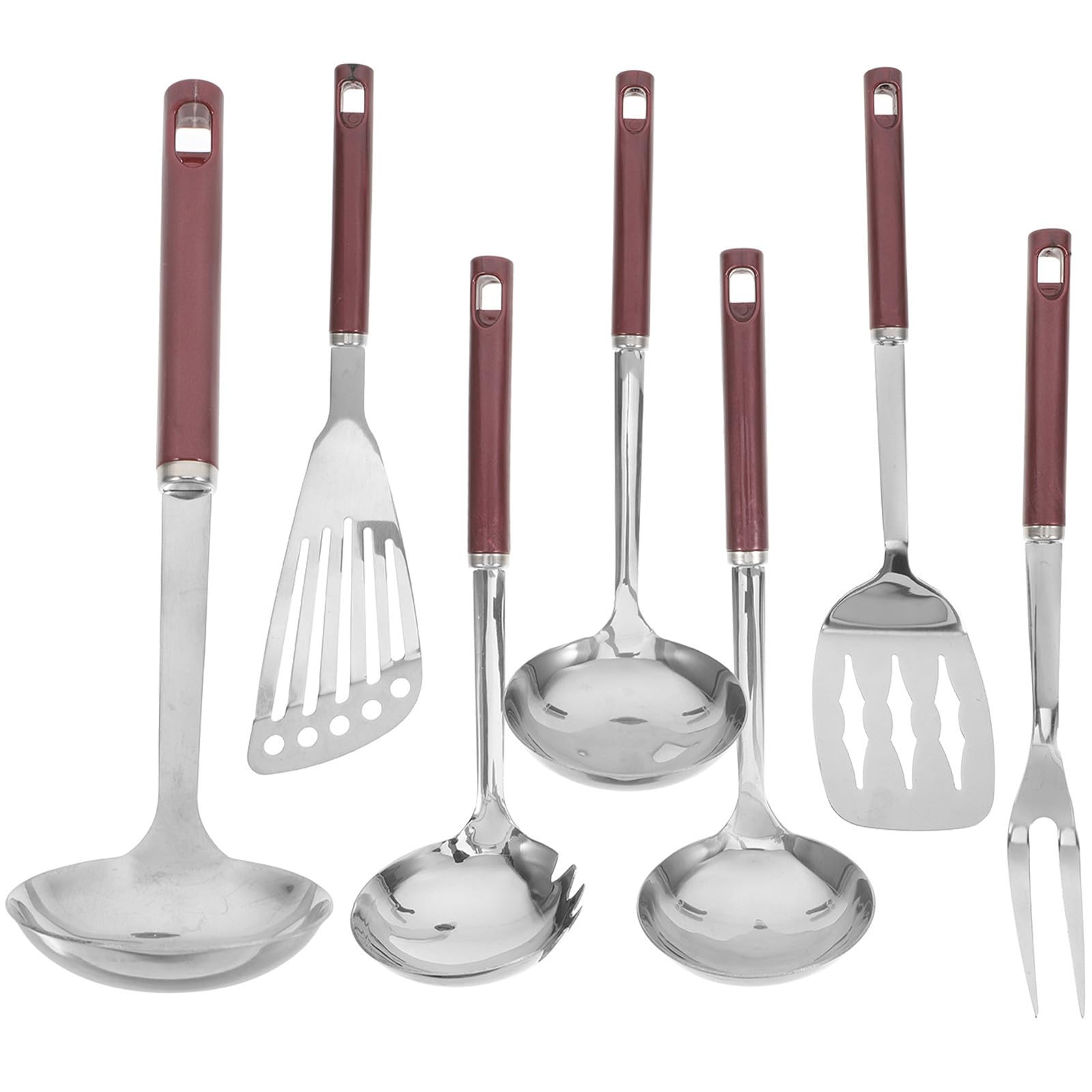 Utensilios de Cocina Resistentes al Calor Juego de 7 de Acero Inoxidable