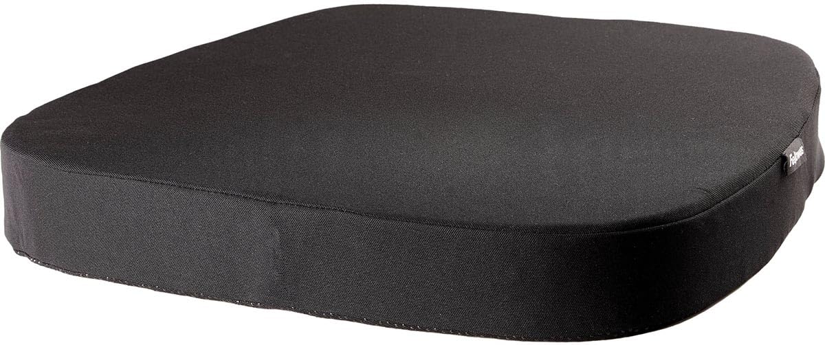 Fellowes Breyta Komfortowa poduszka do siedzenia, ergonomiczna, odciążenie nacisku, antypoślizgowa podstawa, materiały przyjazne dla środowiska, przenośna, 5 lat, idealna do użytku domowego
