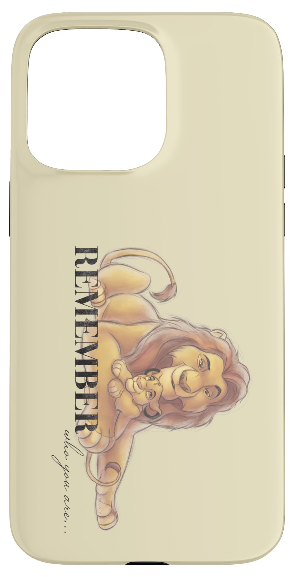 Custodia per iPhone 15 Pro Max Disney 100 Anniversario Il Re Leone D100 Citazione Remember