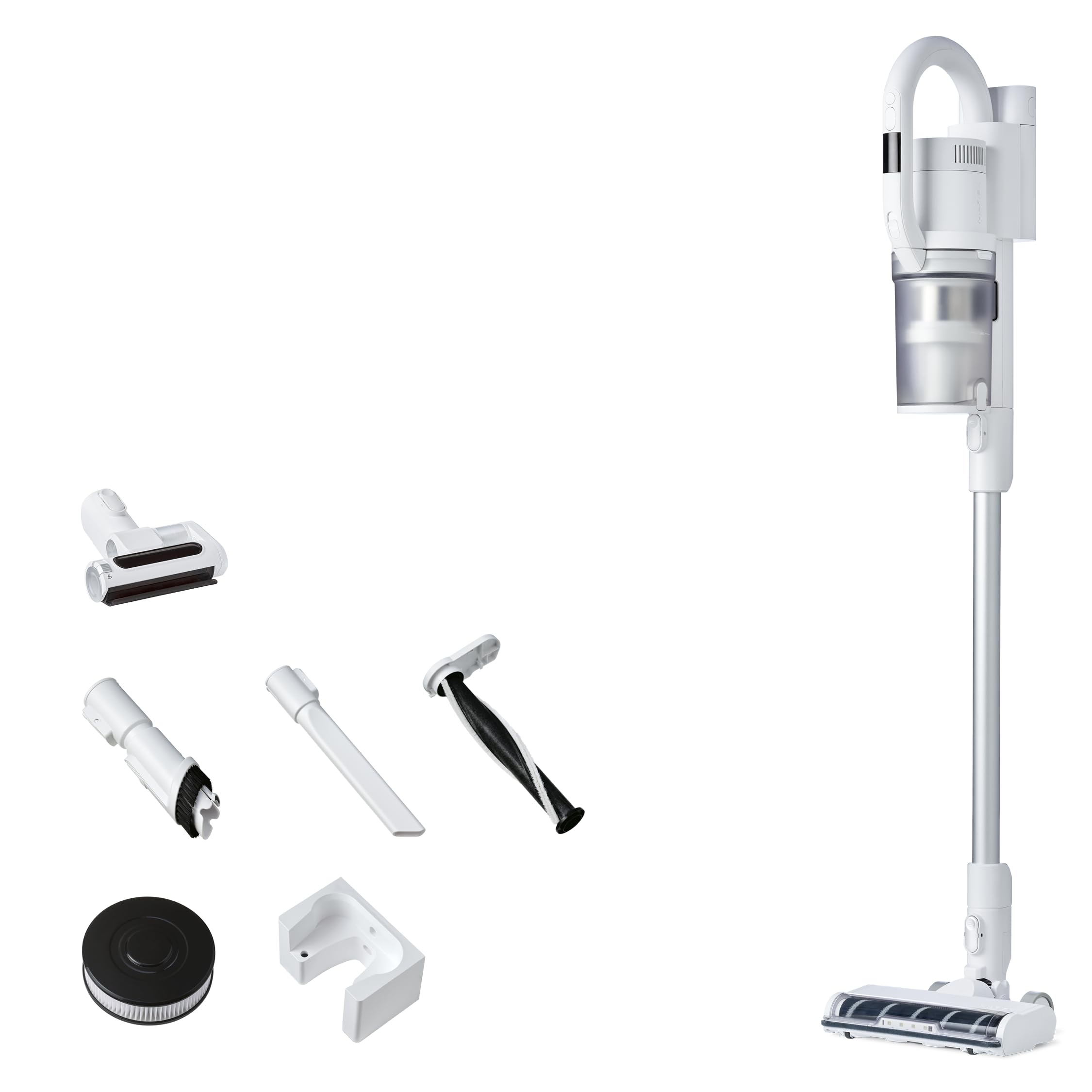 Nilfisk S1 Allergy Aspiradora Sin Cable - 2 en 1 Aspirador Vertical y de Mano - Filtro HEPA 14 - Blanco (550W)