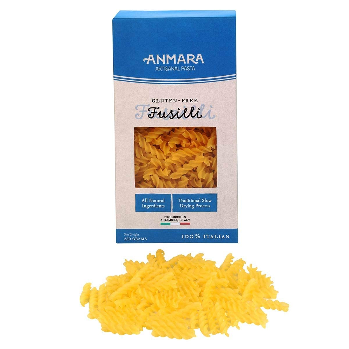 Anmara Gluten-Free Fusilli Pasta 250g | Artisanal Pasta | GMO-Free Ingredients | Made with Traditional Slow Drying Process (B08L539W6X) Amazon Price History, Amazon Price Tracker