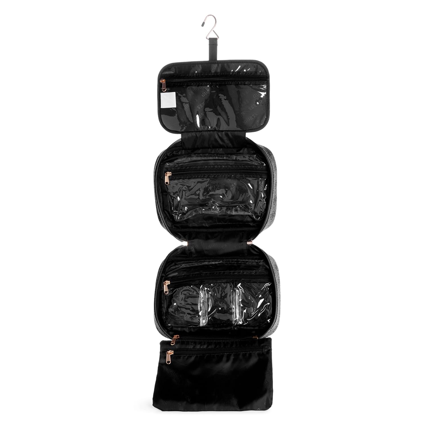 GUESS Kulturbeutel Jesco Hanging Weekender Coal dunkelgrau