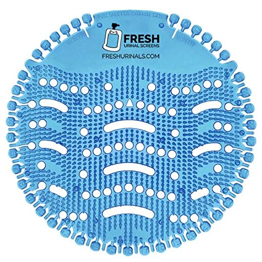 Urinal Screen Deodorizer (12 PACK) - Scent Lasts for Up to 5000 Flushes – Anti-Splash & Odor Neutralizer – Ideal for Bathrooms, Restrooms, Office, Restaurants, Schools – Ocean Mist Fragrance
