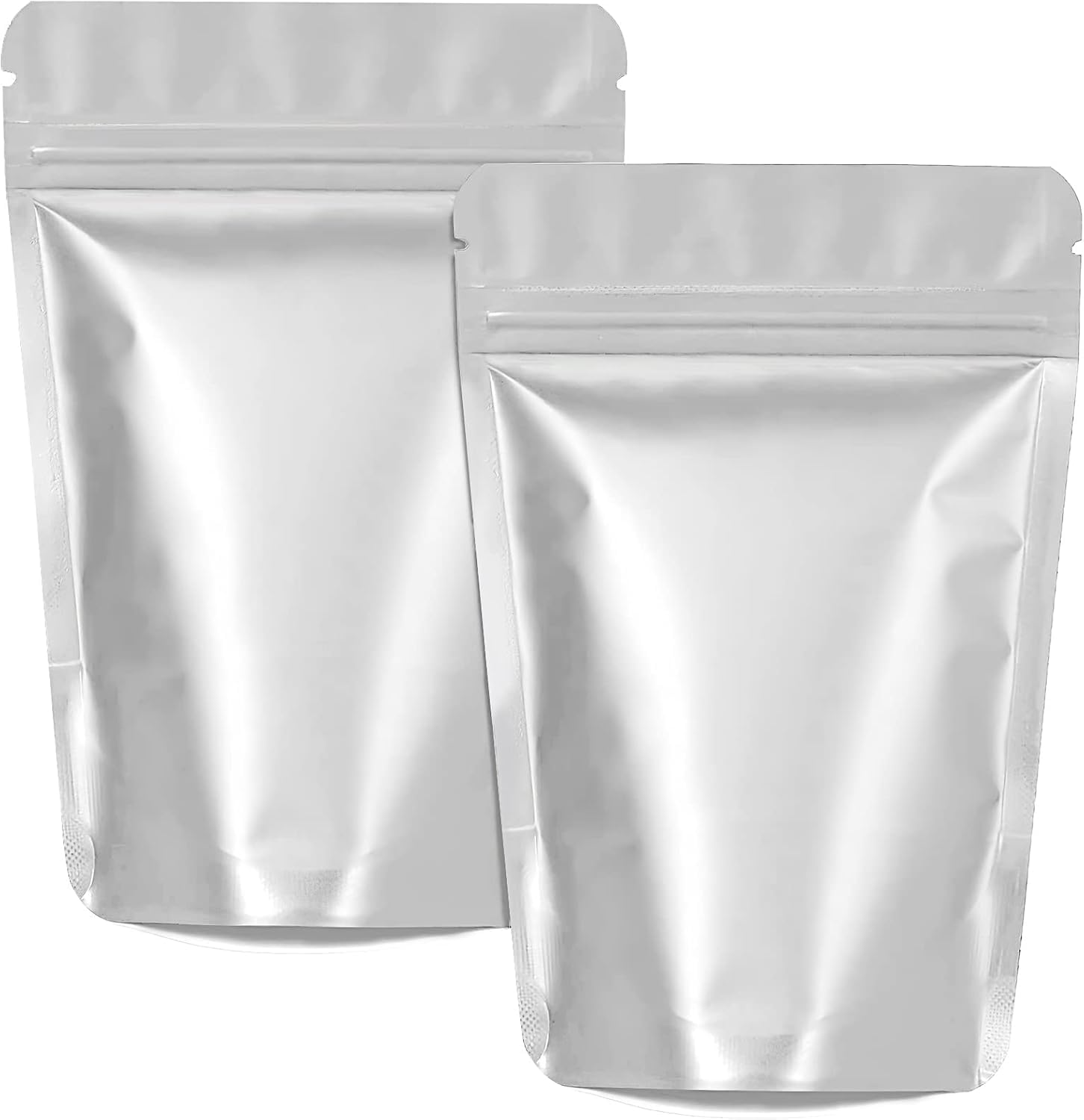 200pcs Silver Mylar Bags Smell Proof Bags for Food Storage12x20cm