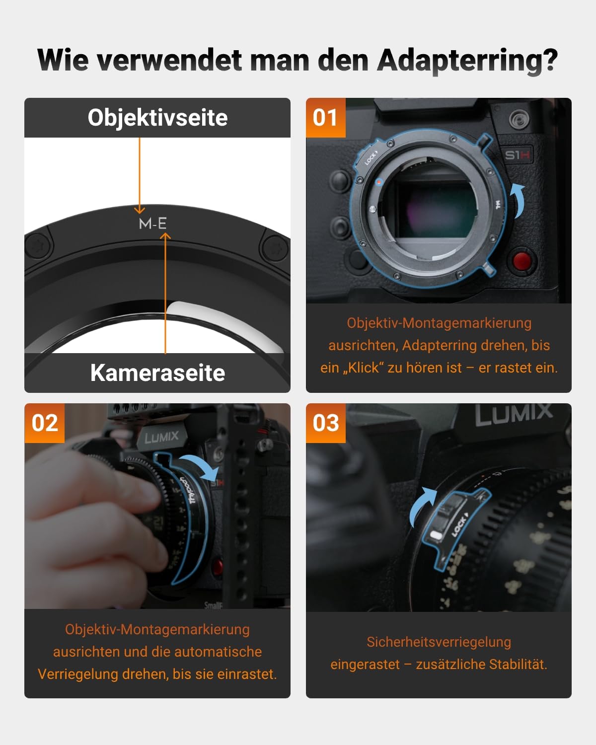 Thypoch Objektivadapter M-Mount auf Canon RF-Mount Kameras R1 R3 R5 R6 R7 R8 R10 RP R50 R50V R100 90D 200DII 1DX Mark III 5D Mark IV 6D Mark II