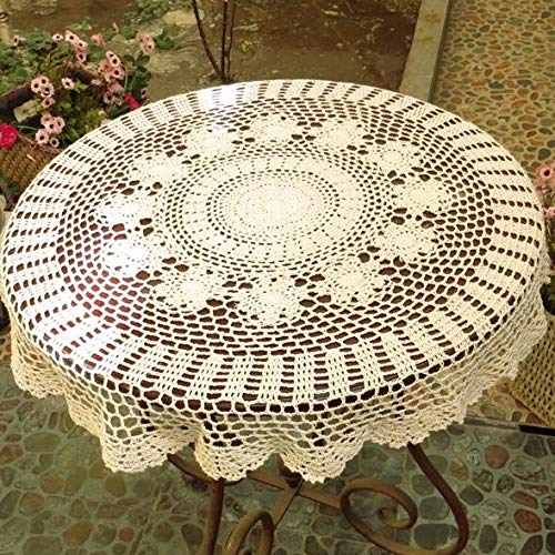 DUPU Handgefertigte Häkeln Blumen Tischdecken Spitze Runder Tisch Home Tuch Baumwollsofa Handtuch