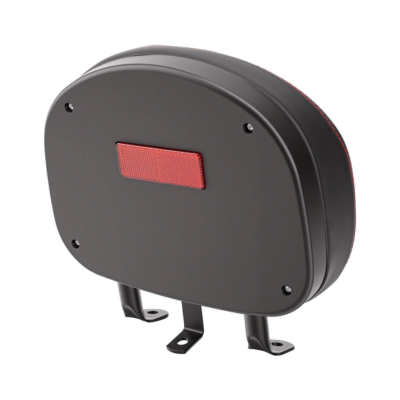 Akozon Supporto di Sicurezza per Schienale Passeggero ATV, Cuscino Morbido in Schiuma PU Ad Alta Resilienza e Staffa in Lega di Acciaio da 3 Mm Adatta per Scooter Cruiser Ciclomotore