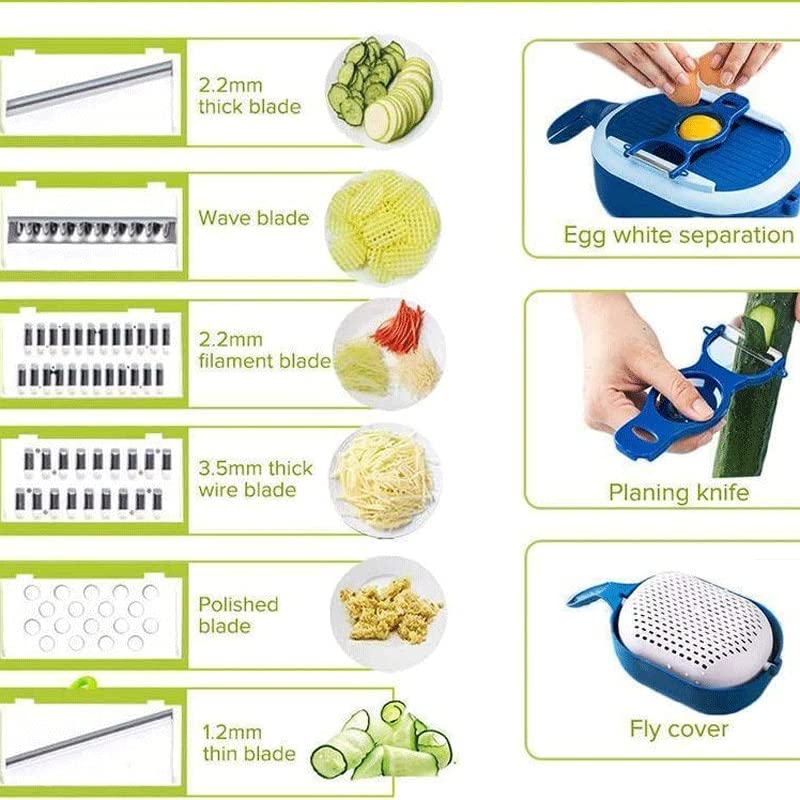 Cortador Multifuncional de Verduras con 6 Cuchillas miniatura 7
