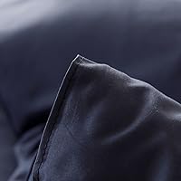 Vista 386 de ROSGONIA Juego de edredón tamaño Queen, color gris carbón, 3 piezas (1 edredón gris oscuro y 2 fundas de almohada) para todas las estaciones, ropa