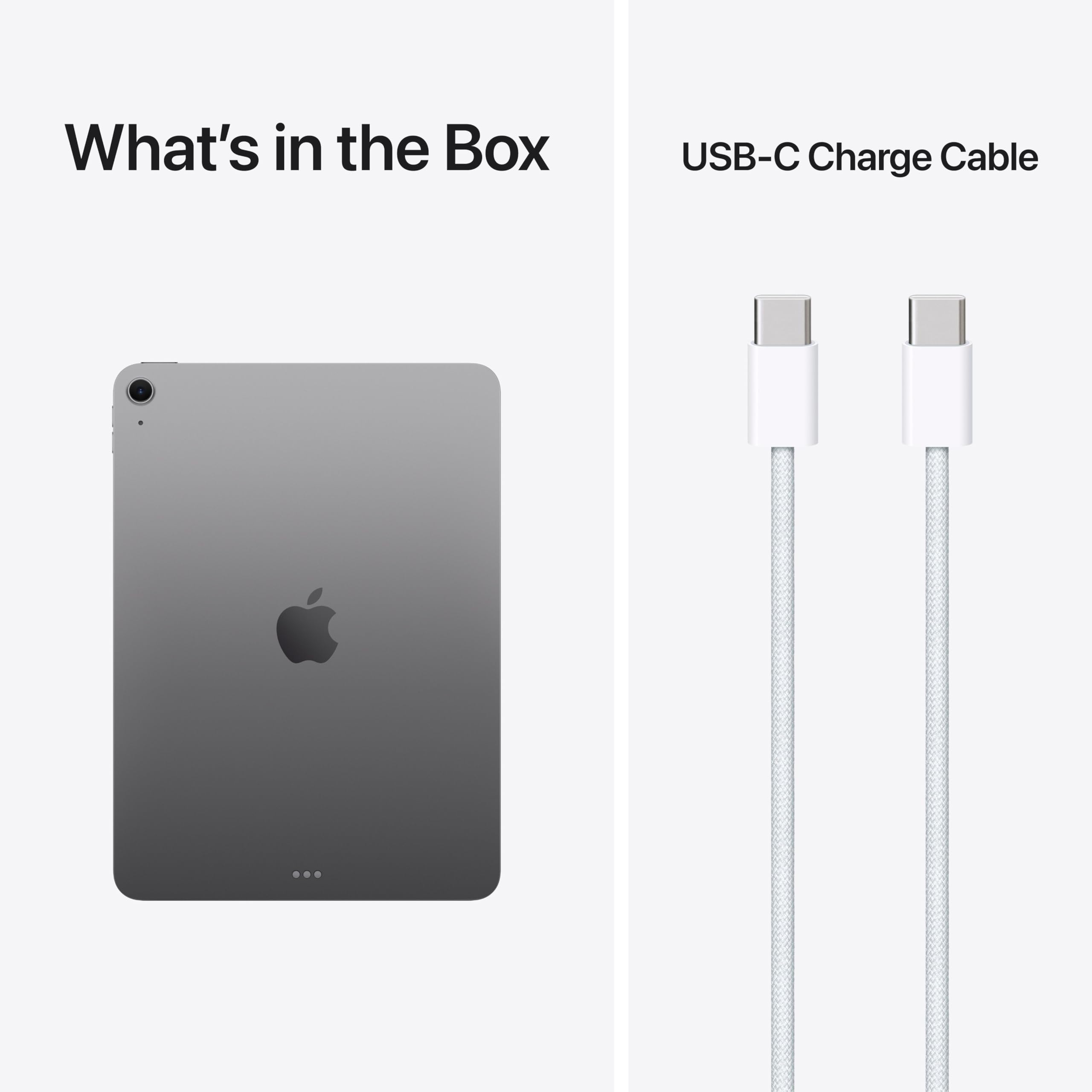 Apple iPad Air 11-inch (M4): Liquid Retina Display, 128GB, 12MP Front/Back Camera, Wi-Fi 7 with Apple N1, Touch ID, All-Day Battery Life — Space Grey — view 6