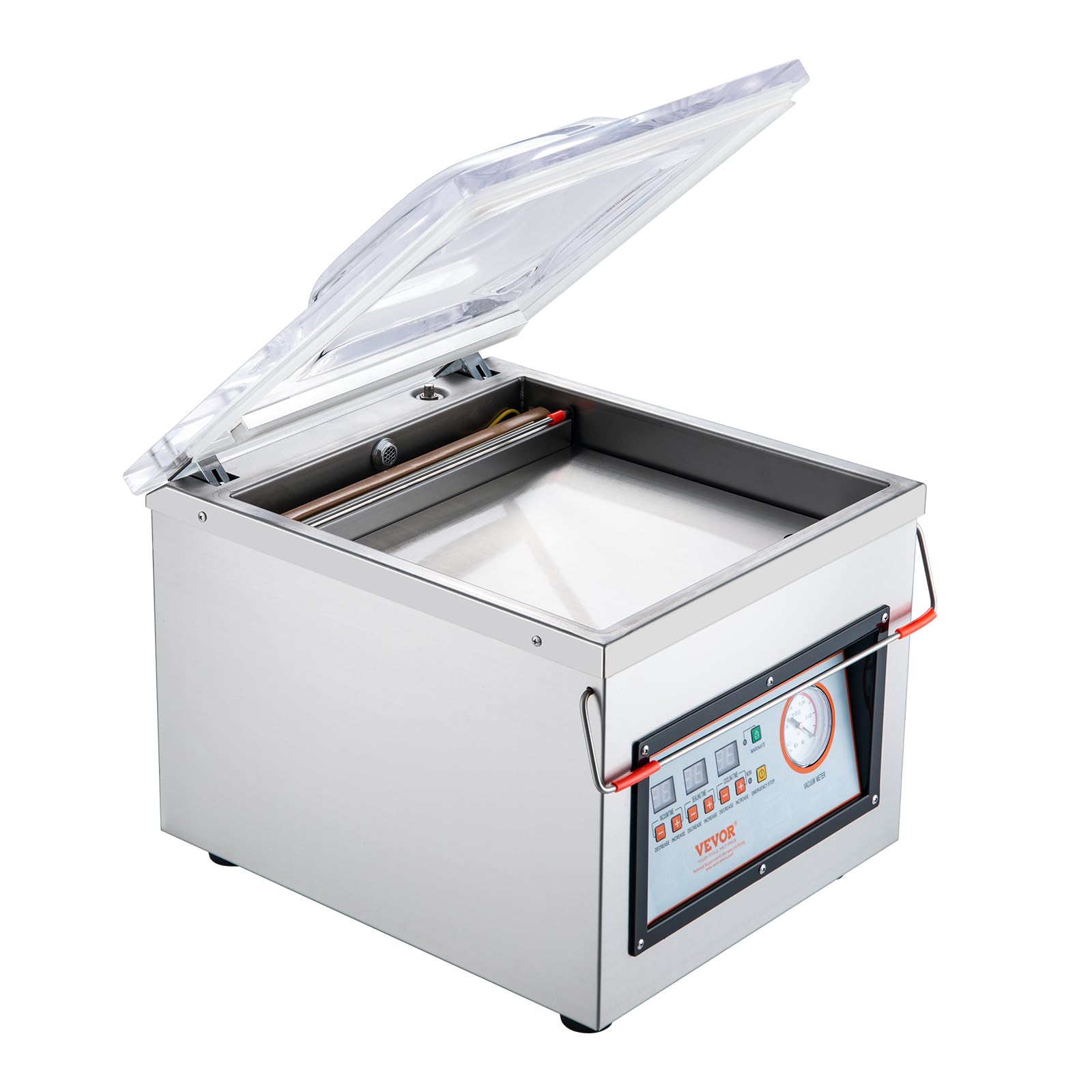 VEVOR Machine à emballer sous vide à chambre 320 W machine d'emballage sous vide taille compacte 320 mm dans la cuisine domestique et pour un usage commercial pour aliments humides, viandes, marinades