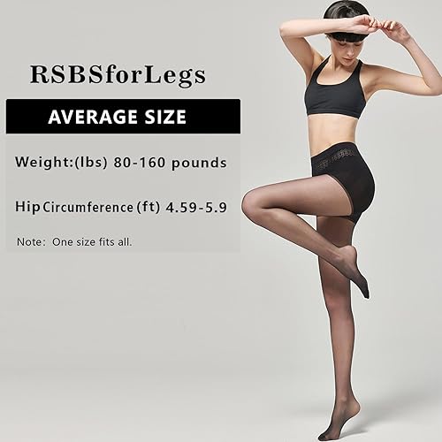 Miniatura 9 de RSBSforLegs Mallas transparentes ultrafinas 1D para mujer, leggings invisibles ultrafinos, adelgazantes, ajuste perfecto