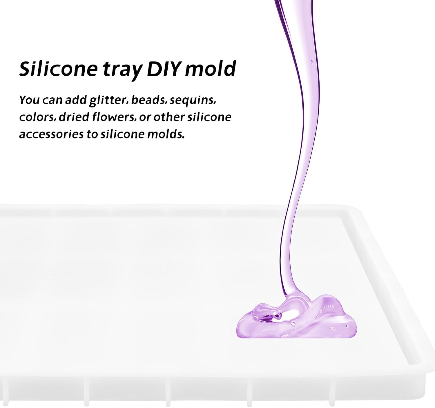 DIY Silicone Tray Mold for Epoxy Resin Jewelry Casting