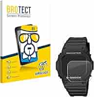 Pellicola Vetro BROTECT Per Casio G-Shock GW-M5610-1ER - Durezza 9H, Anti-Graffio, Chiaro, 3 Pezzi
