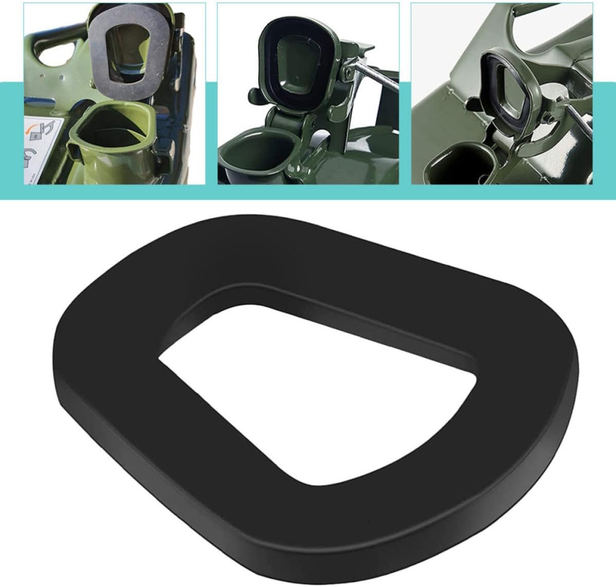 VICASKY 5pcs Rubber Fuel Can Spout Gasket Sealing Rings for 20l Oil Drums and Vehicles, Sturdy and Reliable Replacement Can Spout Seals for Automotive Fuel Tanks