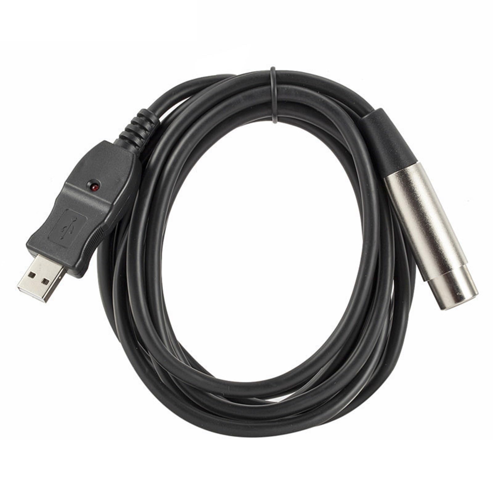 TECKEEN USB Microphone Cable, USB Male to XLR Female Mic Link Cable Adapter for Microphones, Recording, Karaoke