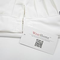 Vista 6 de WearHome(TM) - Gorra de chef ajustable. Gorra para panaderíapastelería, color blanco., Blanco