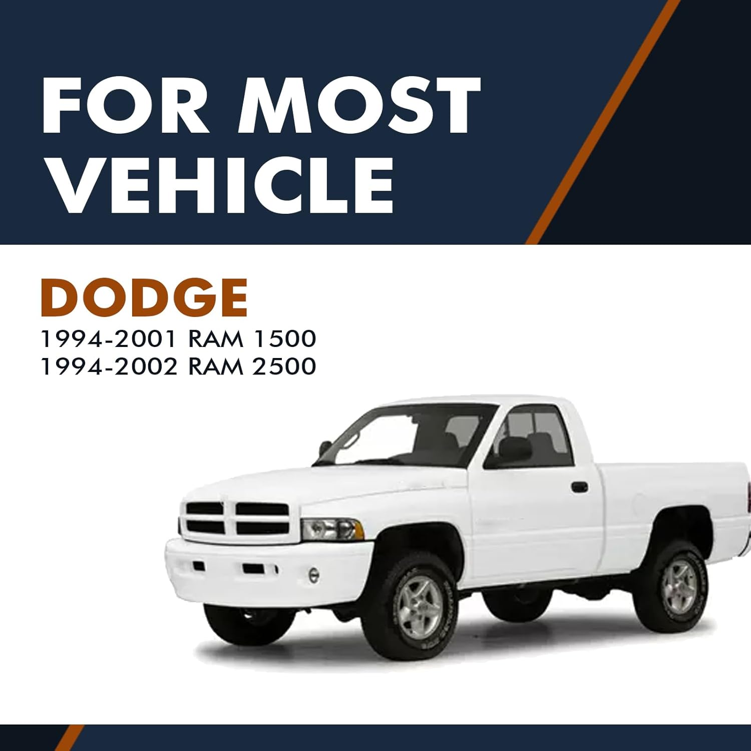 PM Auto Pair of 2 Rear Complete Shock Absorber Kit For 1994-2002 Dodge RAM 2500 4WD