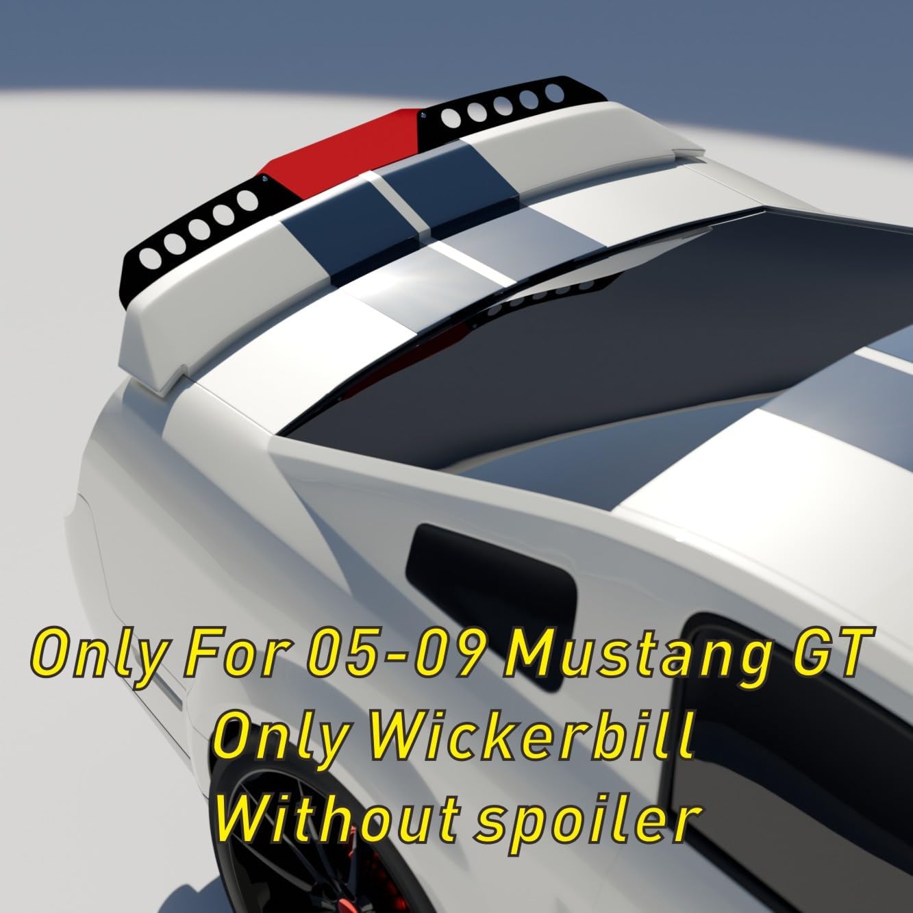 Only Wickerbill for 2005-2009 Mustang GT Spoiler Wing