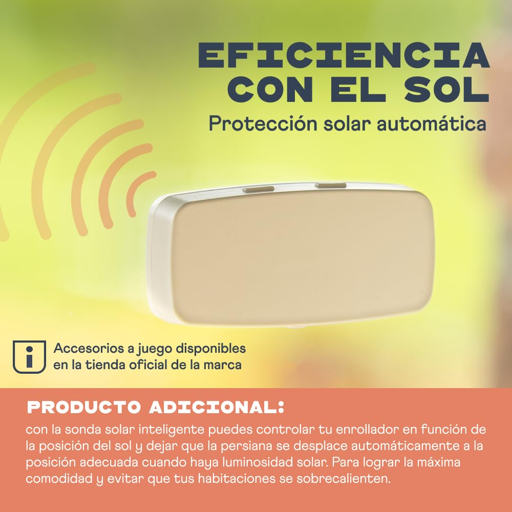 HOMEPILOT - Enrollador cinta RolloTron Premium Smart | Motor eléctrico con pantalla para control cómodo persianas. Accesorio Smart Home - ¡compatible instalaciones posteriores! Capacidad carga: 45 kg
