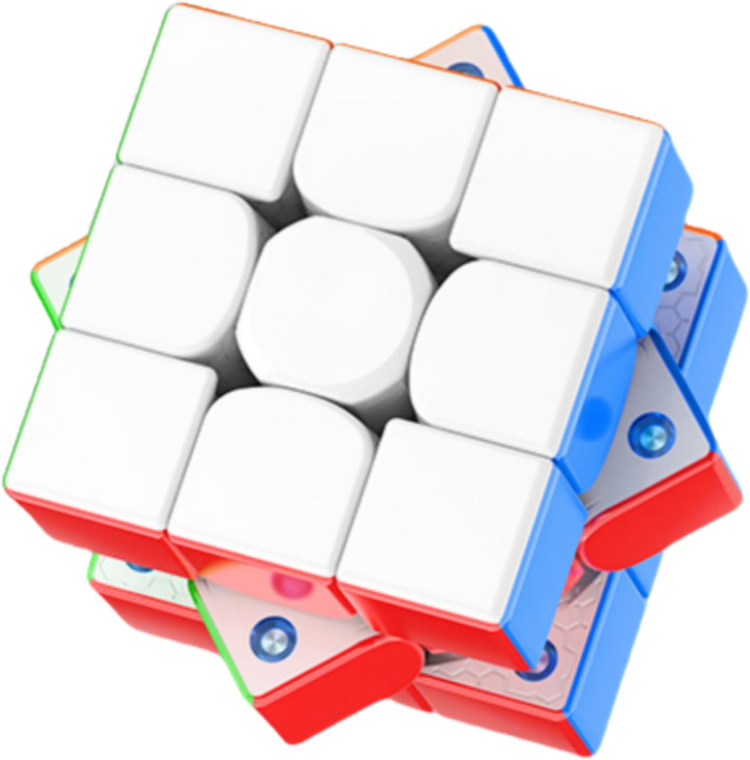 GAN 356 Maglev UV 3x3 Magnetic Speed Cube Stickerless Flagship | GAN356 M UV Coated 3x3x3 Gans Coated Glossy Magic Puzzle 76 magnets 3D core auto-align 30° 90° corner cutting bright frosted