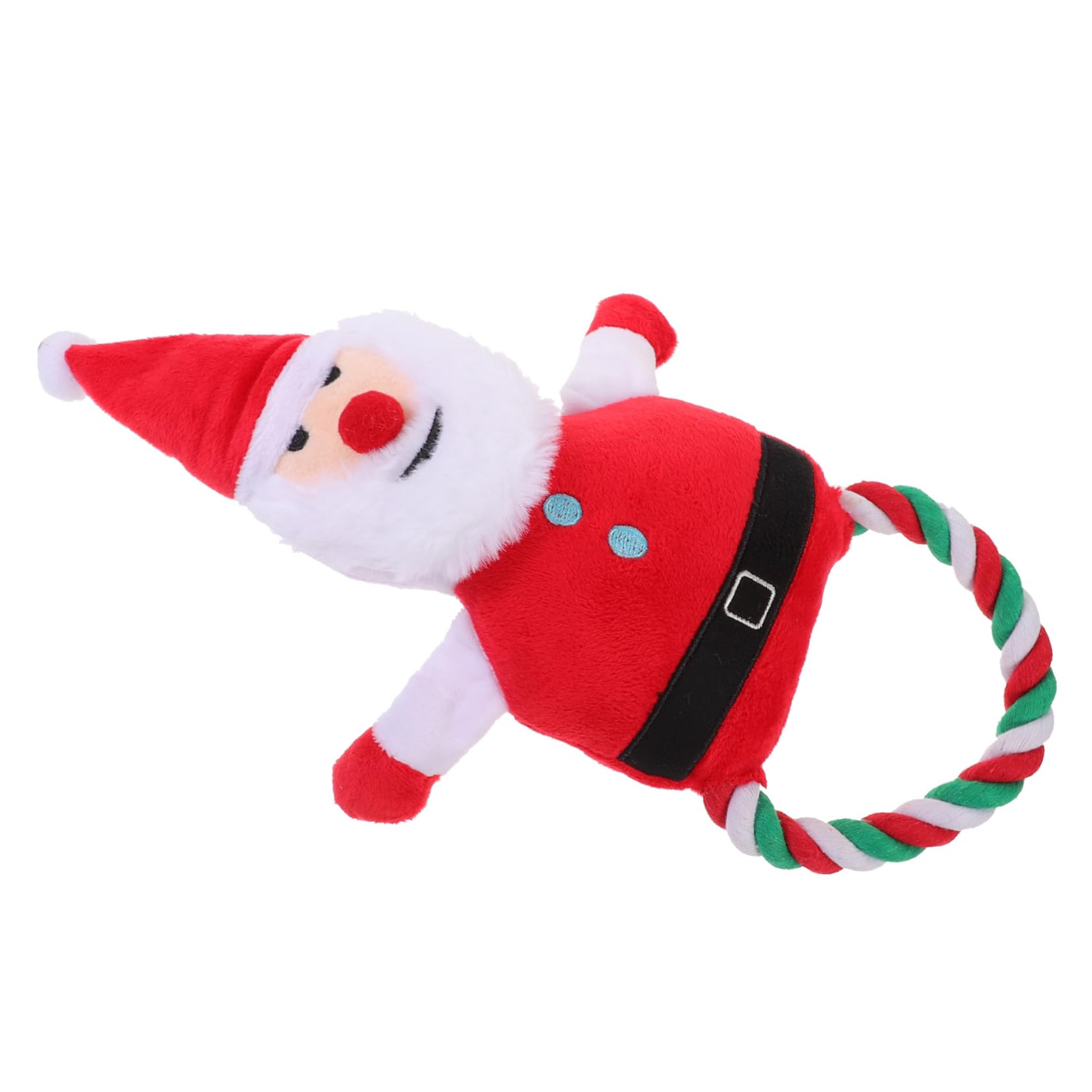 BESPORTBLE 4stücke Kautschuk Quietschspielzeug Für Hunde Weihnachtsmann-Design Interaktives Kauspielzeug Für Welpen Und Hunde Langlebig Unterhaltsam Und Zahnreinigend Für Spiel Und