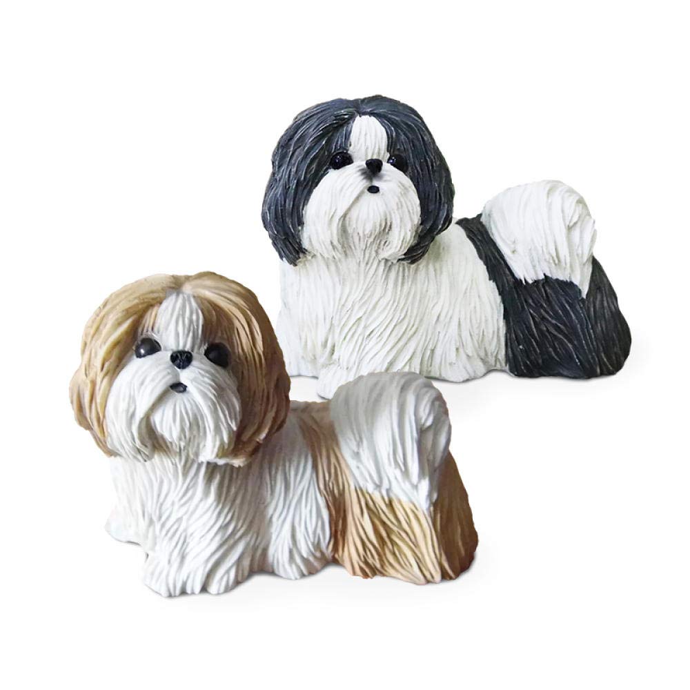 YNIYUJKL Statue Stunning Home Garden Ornament Sculpture Decoration Home Décor Accents Shih Tzu Simulation Animal Model Car Crafts Dog Ornaments Home Accessories-C_8Cm×4Cm×6Cm,A-8cmx4cmx6cm