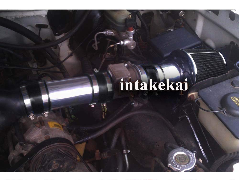 INTAKEKAI INTAKE COMPATIBILES FOR 1994-1996 FORD BRONCO F-150 5.0 5.0L 5.8 5.8L V8 (WILL ONLY FIT VEHICLES HAS THE MAF SENSOR UNIT) (BLACK)