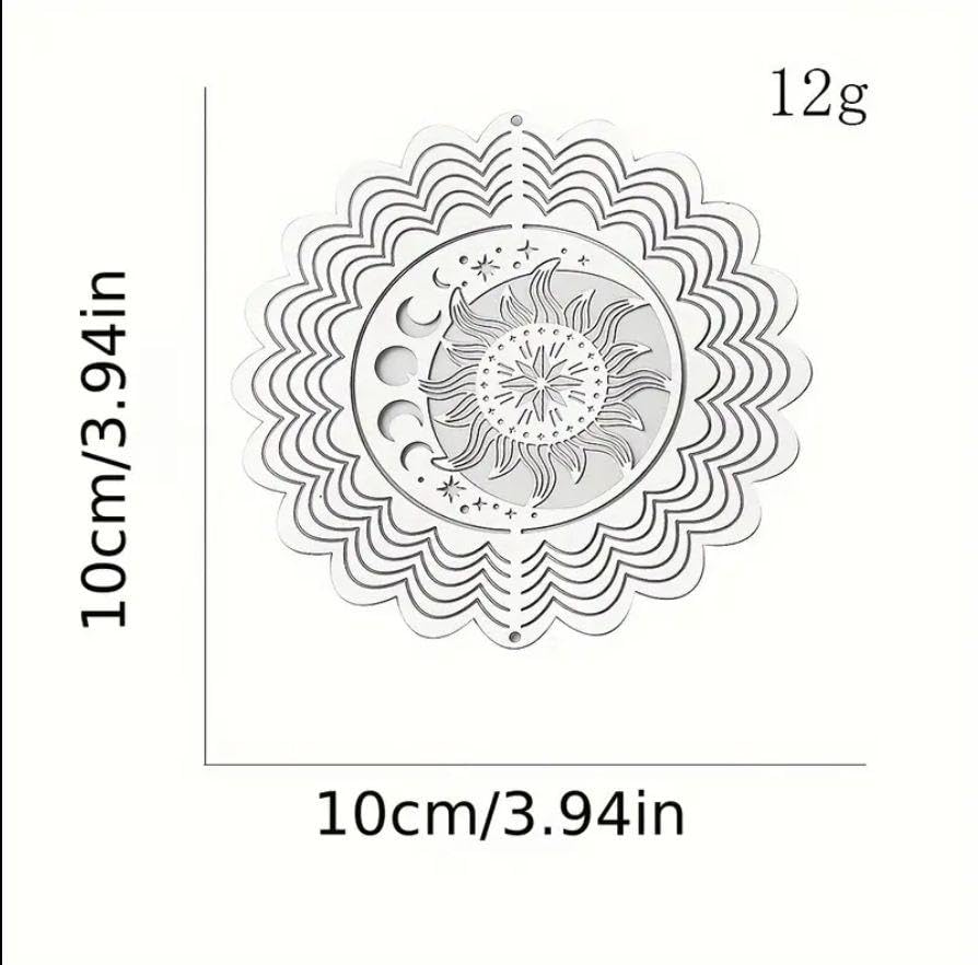 Amazon.co.jp: ステンレス ウィンドスピナー Sun＆Moon 鳥よけ