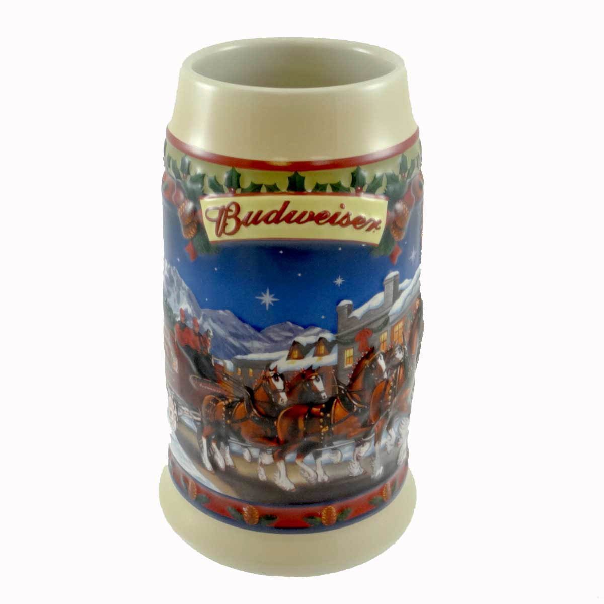 Amazon.com | Budweiser Clydesdales Holiday Stein Old Towne Holiday
